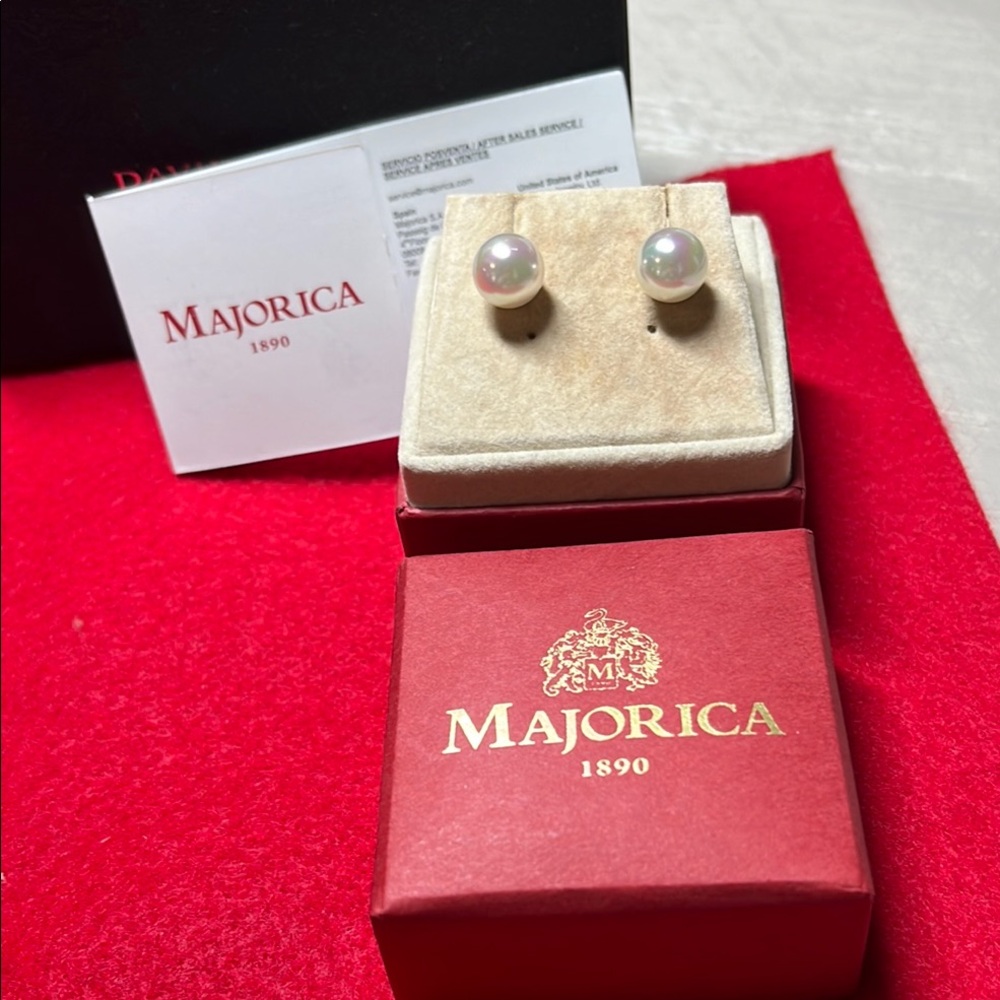 Majorica Pearl Stud Earrings